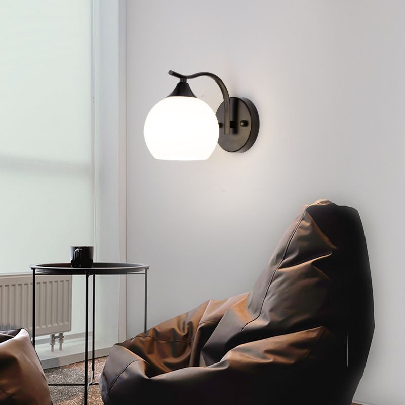Hedendaagse stijl Orb wand gemonteerd licht glas 1 lichte wand gemonteerd lamp