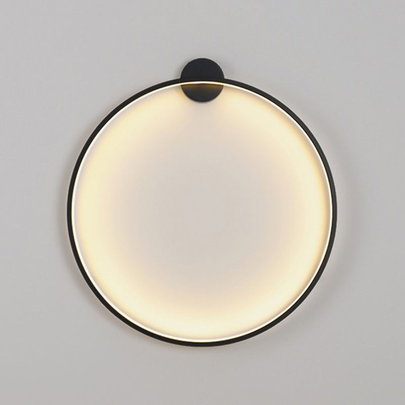 Iluminación de pared círculo en estilo moderno de silicona 1 lámpara de pared LED de luz