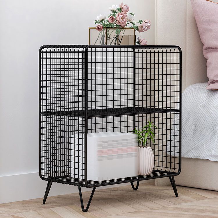 Modern Style Metal Bookshelf Closed Back Bookcase for Home and Office