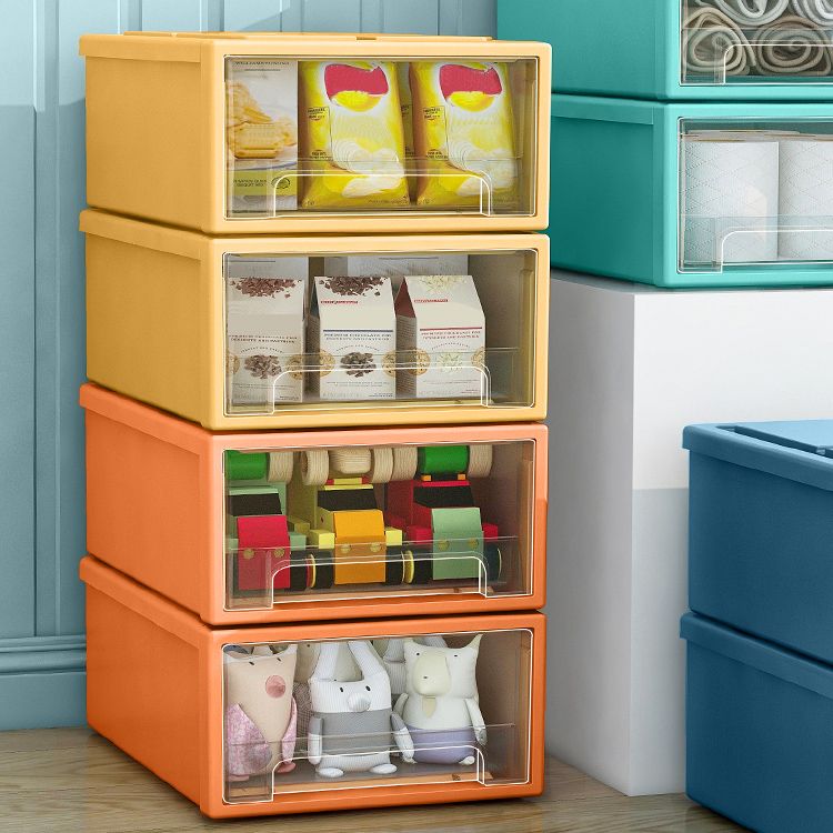 Contemporary Acrylic Cabinet Storage and Drawers Filing Cabinet