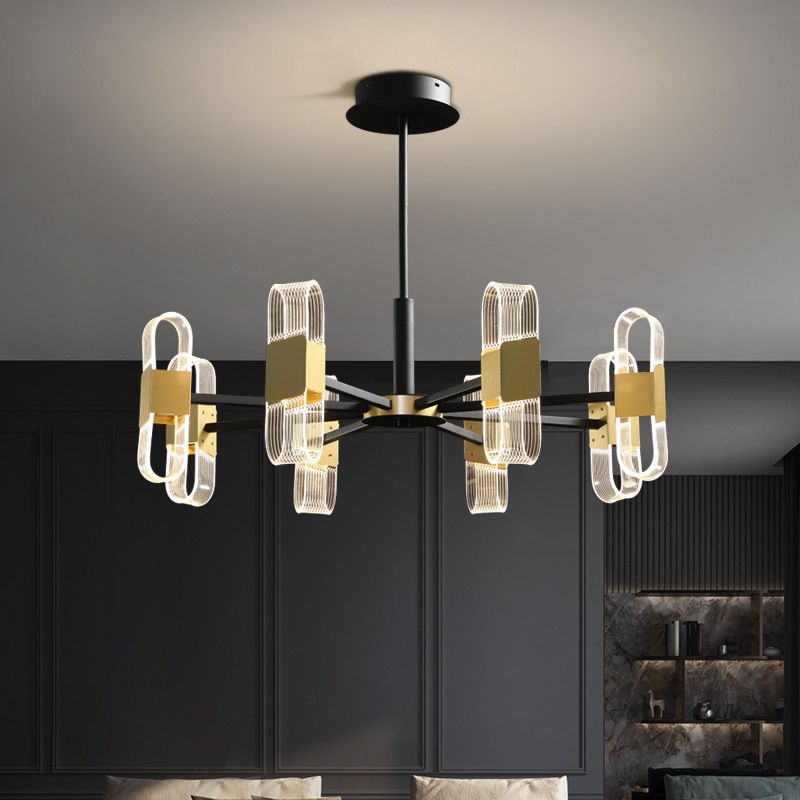 Starburst Metal Chandelier Lighting Contemporary Style LED Pendant Lighting Partramure