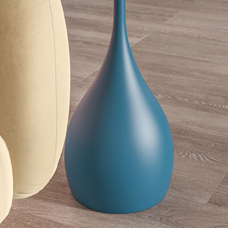 Modern Style Metal Iron Base Metal Desktop Paint Craft Round Side Table