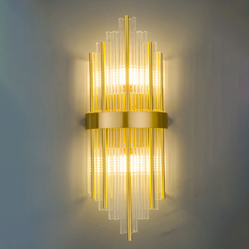 2 LA LA LA LUCCHI Crystal Fullo Scontro Scontro MOTORE UNICO MODERNO MOLTIRE LUME DELLA parete trasparente