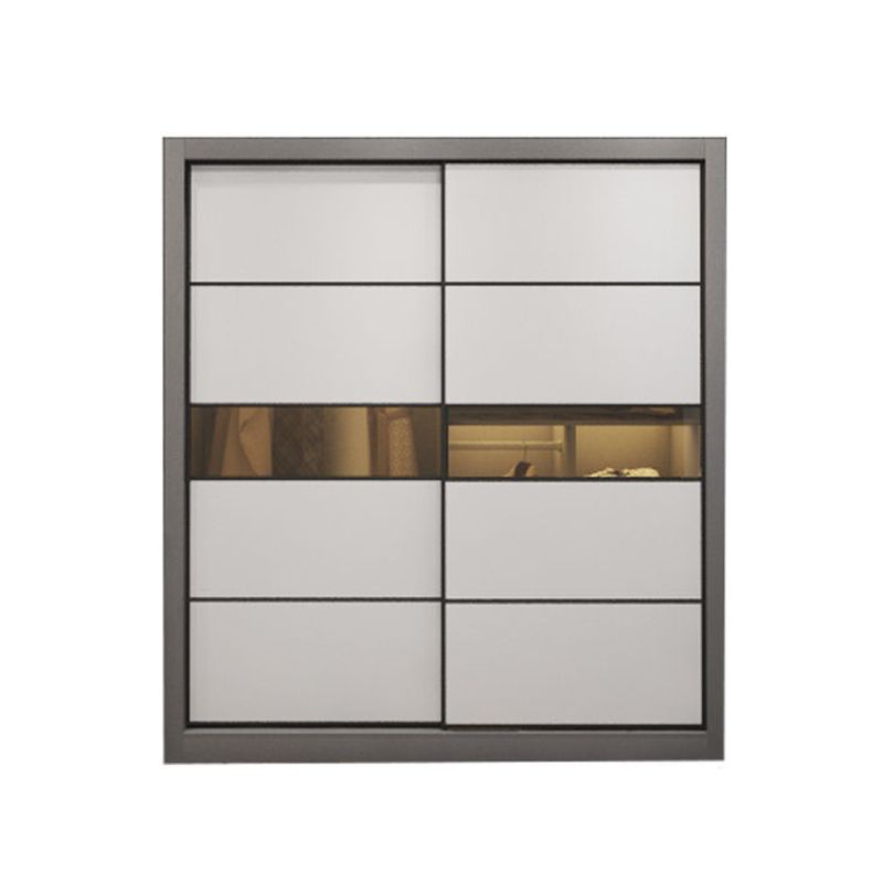 Grey and White Wardrobe Cabinet Contemporary Wardrobe Armoire