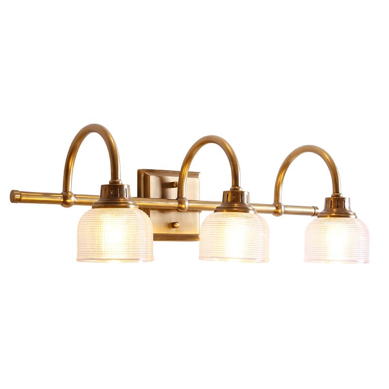 Ciotola di semplicità tradizionale Vanity Luci di applique in vetro Monte a monte Lampada per bagno