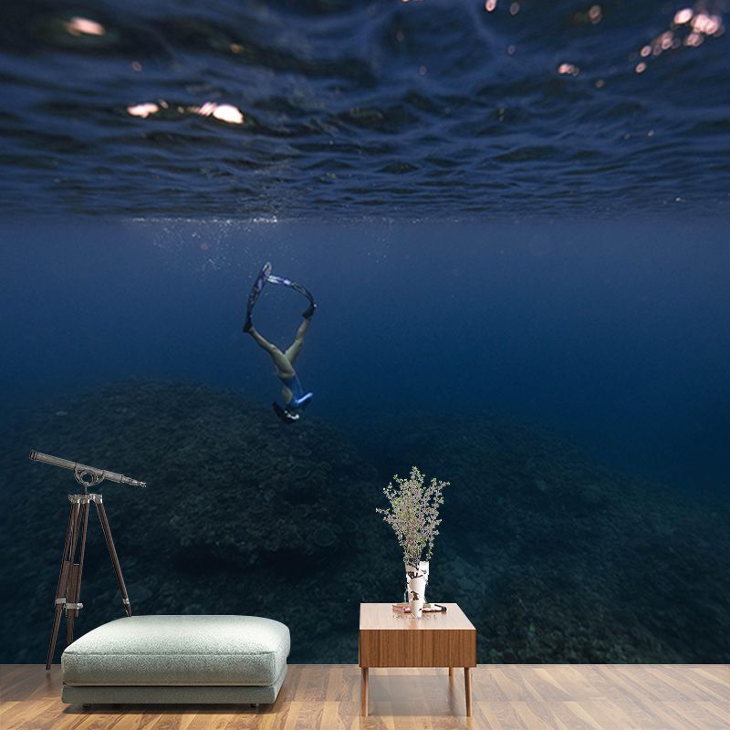 Beautiful Undersea Mural Decorative Horizontal Photography Eco-friendly for Room