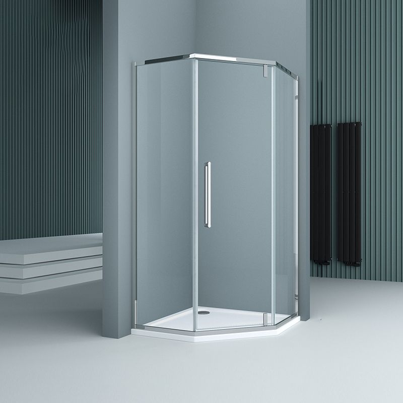 Transparent Shower Bath Door Pivot Scratch Resistant Shower Bath Door