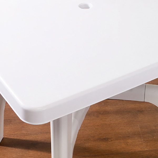 Modern Geometric Courtyard Table Plastic Waterproof Outdoor Table