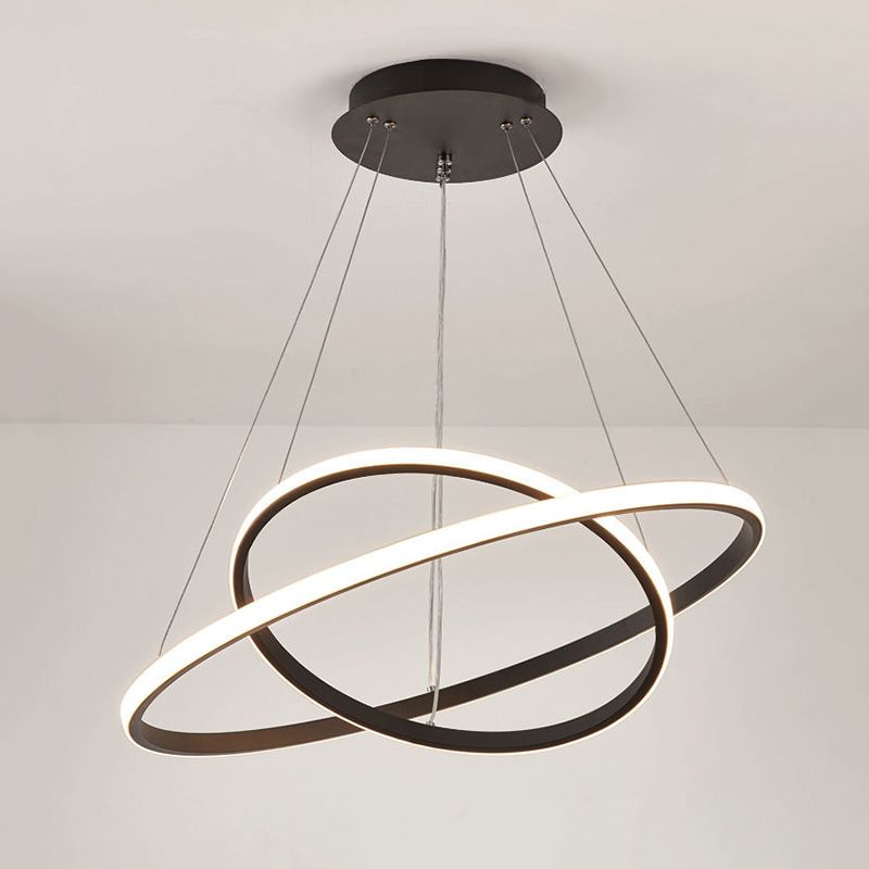 Modern Dining Room Lighting multipli lampadario lampadario rotondo in metallo lampadario