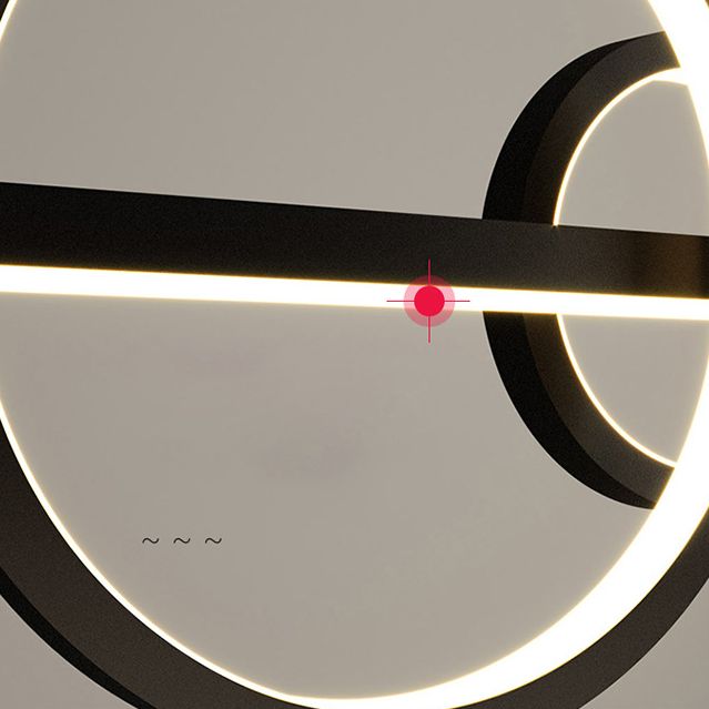 Circle Island Chandelier Lights Contemporary Metallic Chandelier Lighting Fixtures For Dining Table