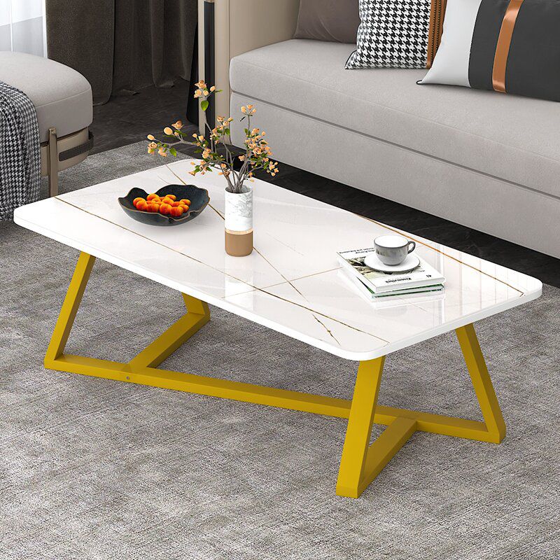 Glass Top Coffee Cocktail Table Frame Rectangle Coffee or End Table