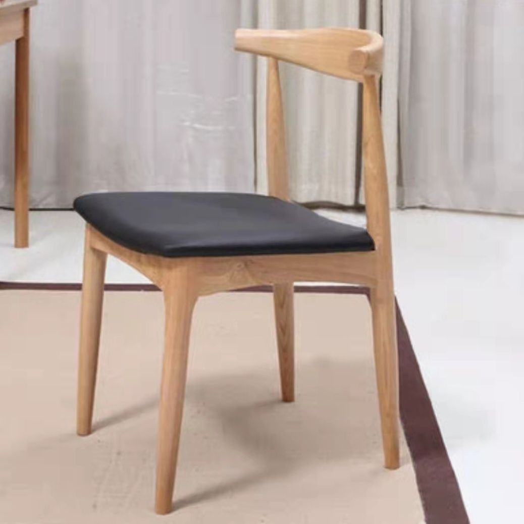 1/2/3/5 PCs Holz moderner Esstisch Set mit runden Tisch- und Holzstühlen Esset Set