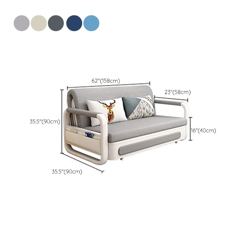 Modern and Contemporary No Theme Upholstered Mattress Metal Fabric Bed