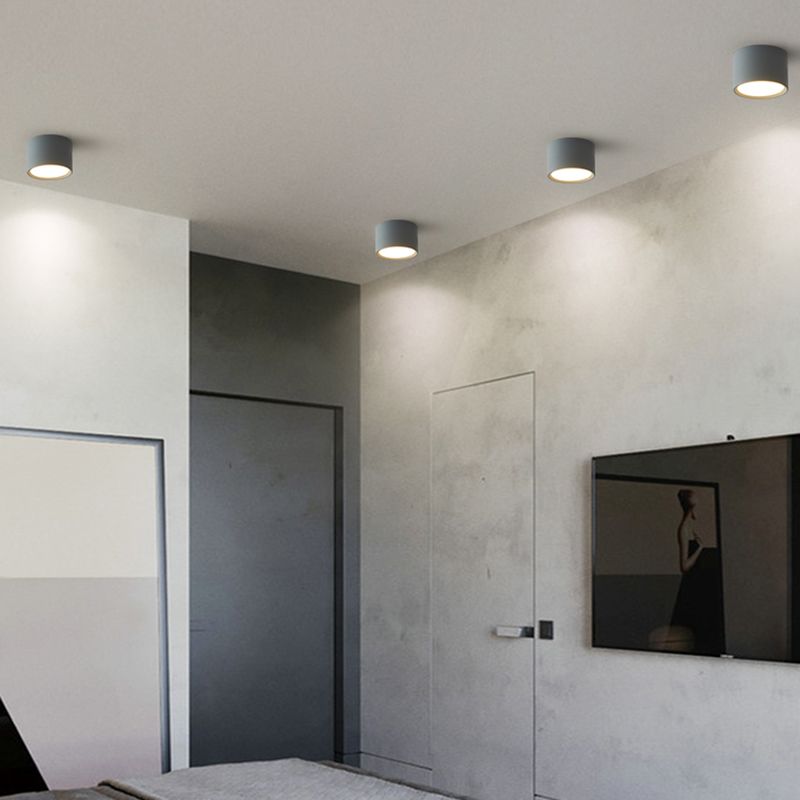 Cylinder Led Surface Mount Ceiling Light Modern Flush Mount Chandelier