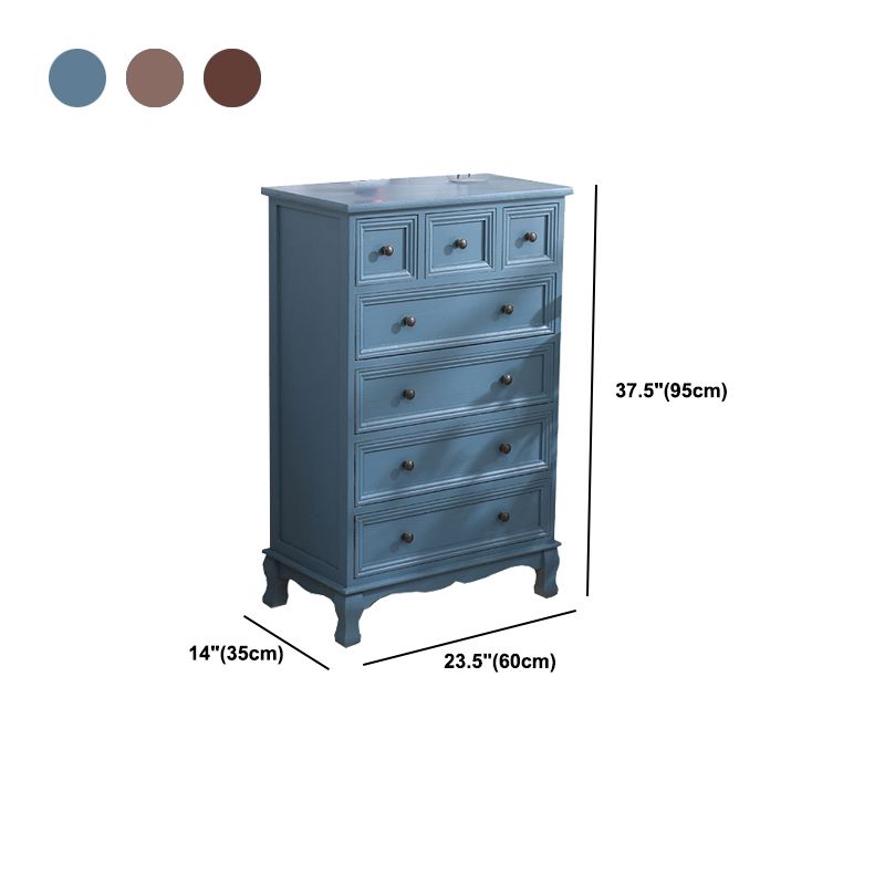 Traditional Style Storage Chest Bedroom Solid Wood Storage Chest Dresser with Drawers