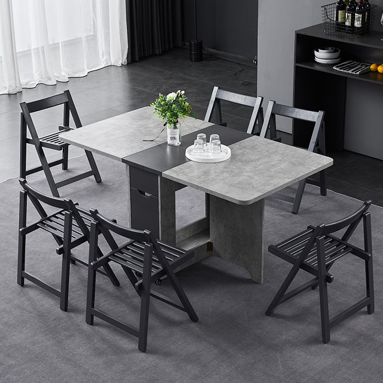 Muebles de estilo de mediados de siglo Mesa de comedor de madera maciza para el comedor en casa