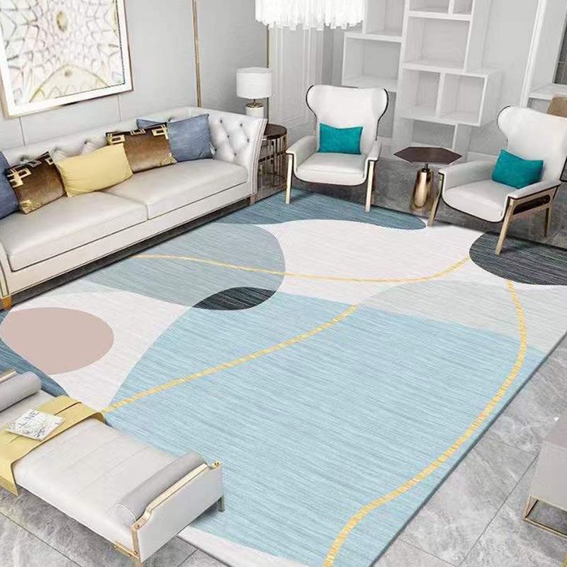 Hedendaagse matrixpatroon Tapijt Polyester Binnen Trut Petvriendelijk vloerkleed voor huizendecoratie