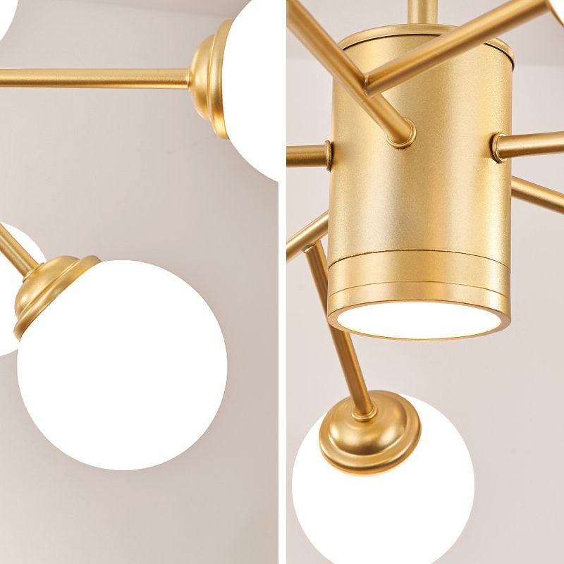 Palline di vetro lampadario a sospensione a sospensione Light Impiccomello per soggiorno per soggiorno