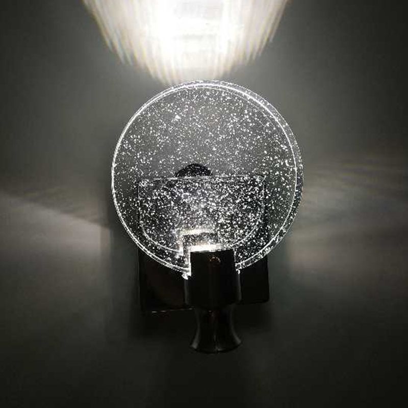 Lampade a parete rotonda in stile contemporaneo Crystal 1 illuminazione da parete