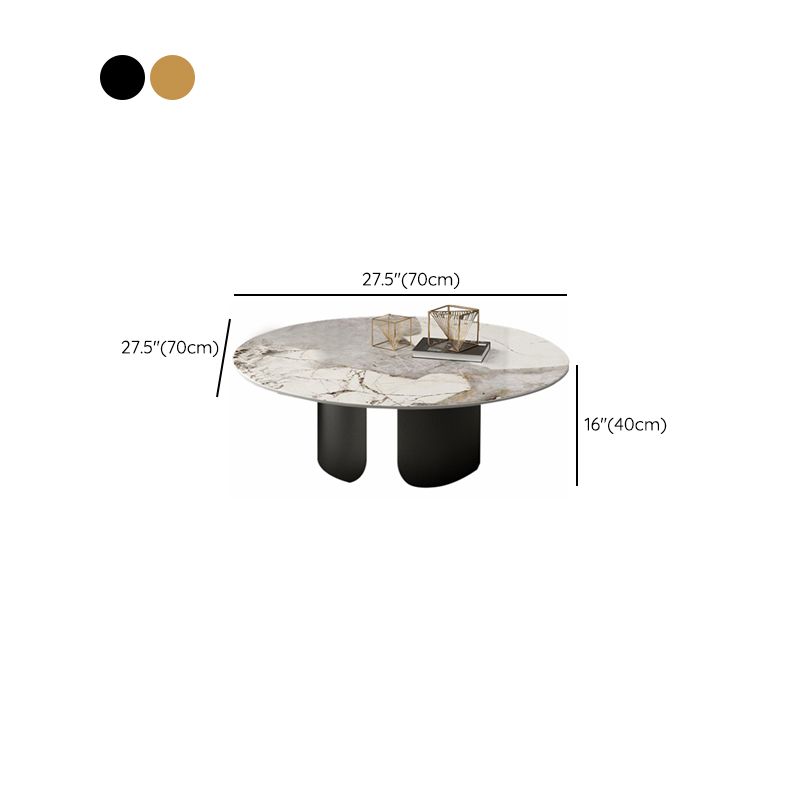 Abstract Coffee Table Slate Round Coffee Coffee or End Table
