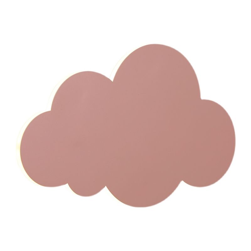 Accogliente a parete in metallo a forma di nuvola in stile per bambini a 1 luci a parete lampada montata