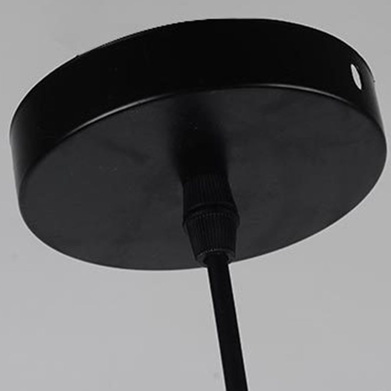 Glass Black Pendant Light in Modern Creative Style Aluminium Globe Hanging Lamp for Interior Spaces