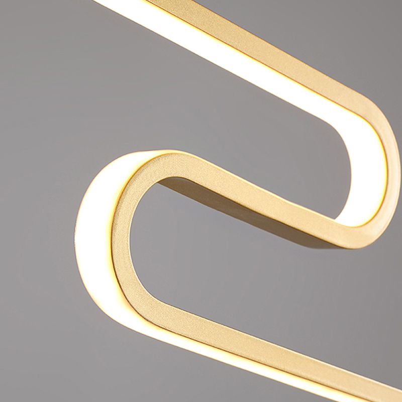 Linear Shape Island Lights Contemporary Style Metal 3 Light Pendant Lighting Fixtures