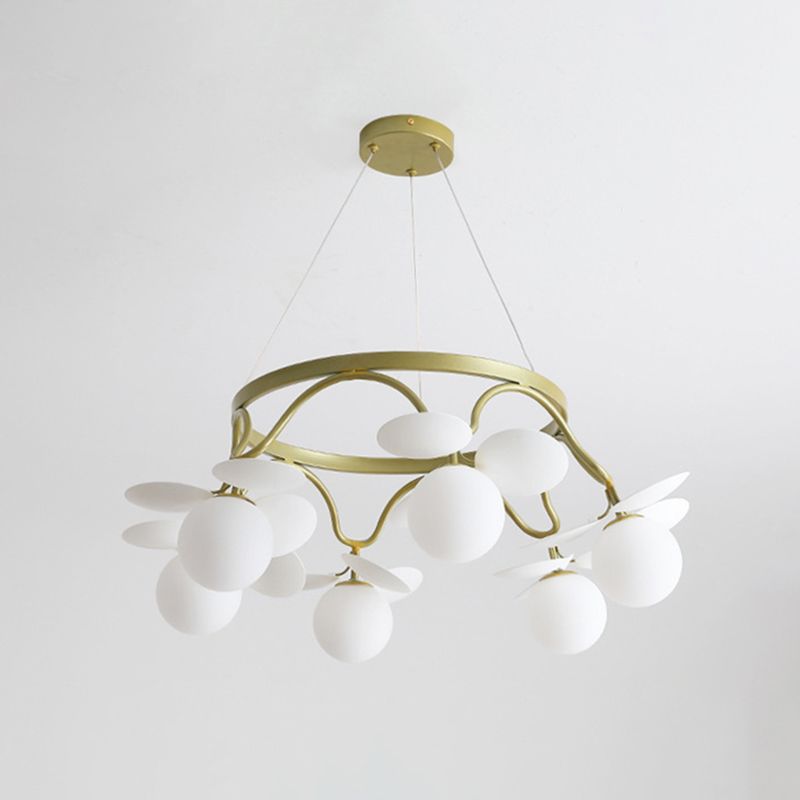 Circle Metal Suspension Lighting Modern Ceiling Suspension Lamp for Bedroom