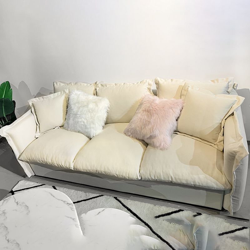 Contemporary Tuxedo Arm Standard Sofa Fabric Cushions Seating
