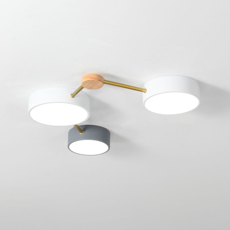 Nordic LED Flush Mount Big Dipper Shaped Bedroom Ceiling Light