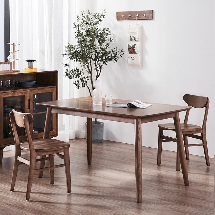 Solid Wood Dining Room Table Contemporary Style 4-foot Dining Site Table