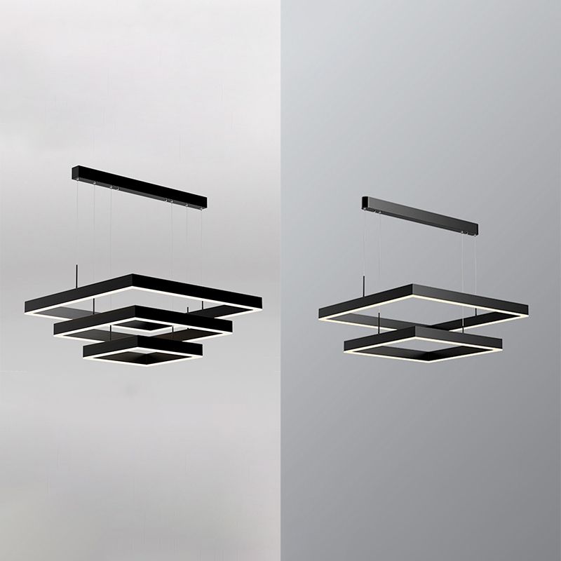 Simple style caractéristique moderne LED de lustre suspendu pour la salle de salon chambre à coucher