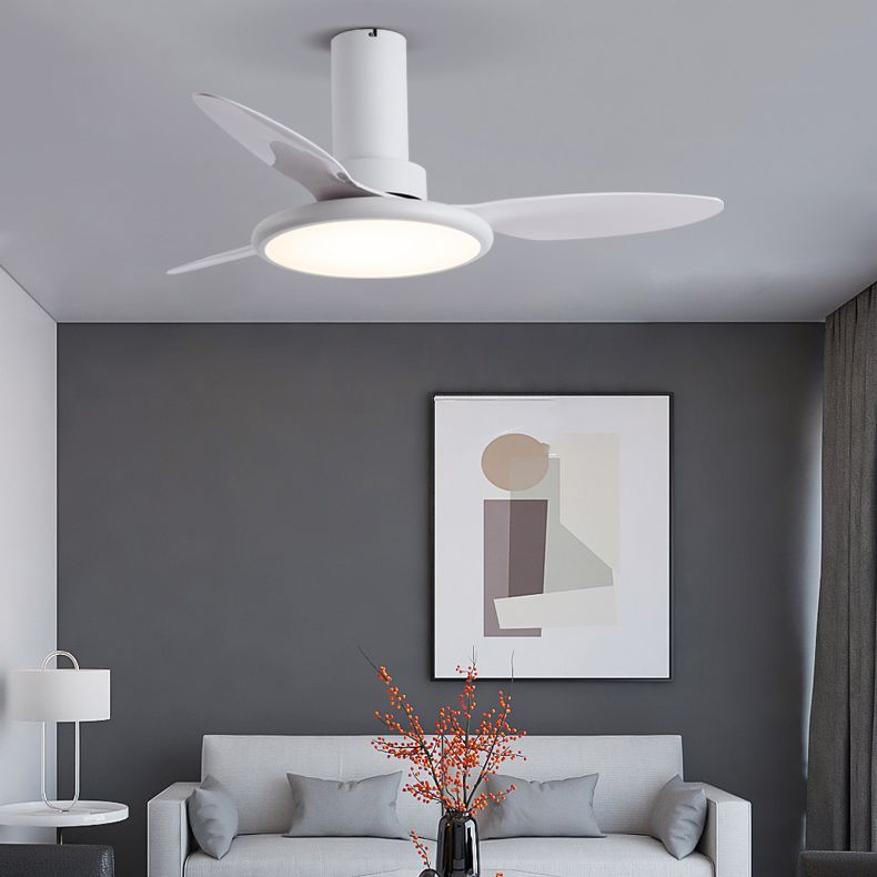 Unique Shape Ceiling Fan Light Kids Style Metal Single Light Ceiling Fan Lamp