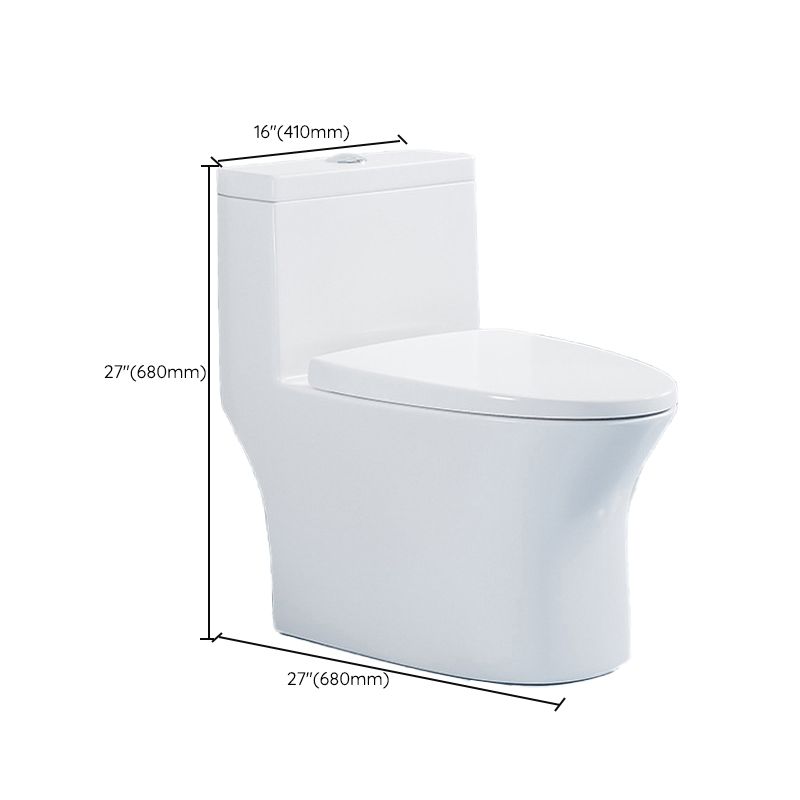 Modern White Ceramic Flush Toilet Floor Mounted Urine Toilet for Washroom