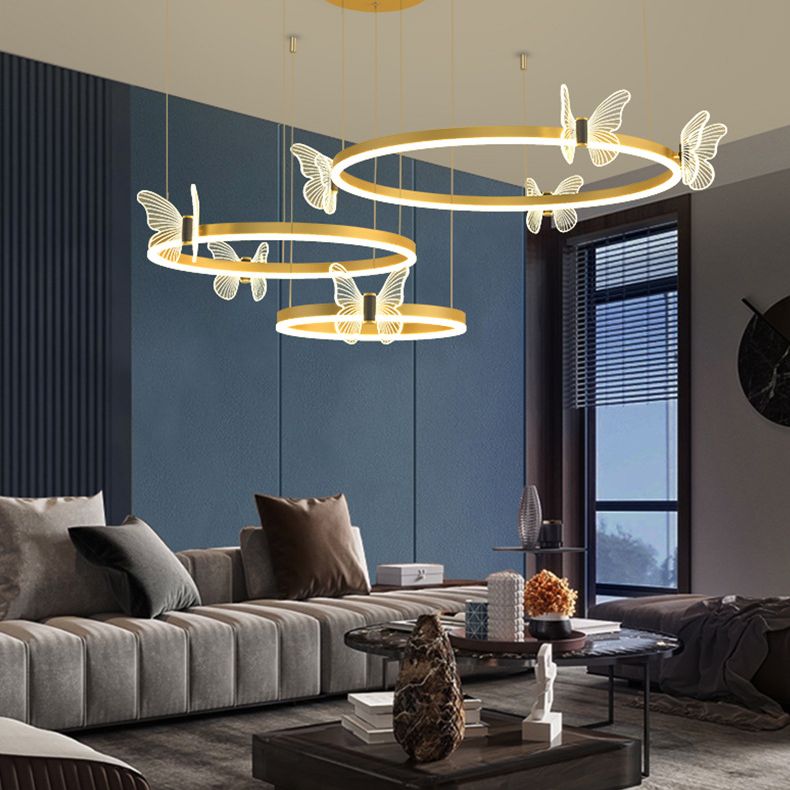 Plafond de cercle en métal à plusieurs niveaux