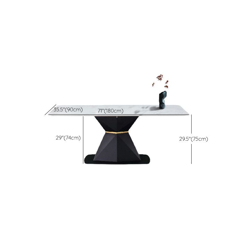 Contemporary Rectangle Table Set 1/5/6 Pieces Dining Set for Home Use