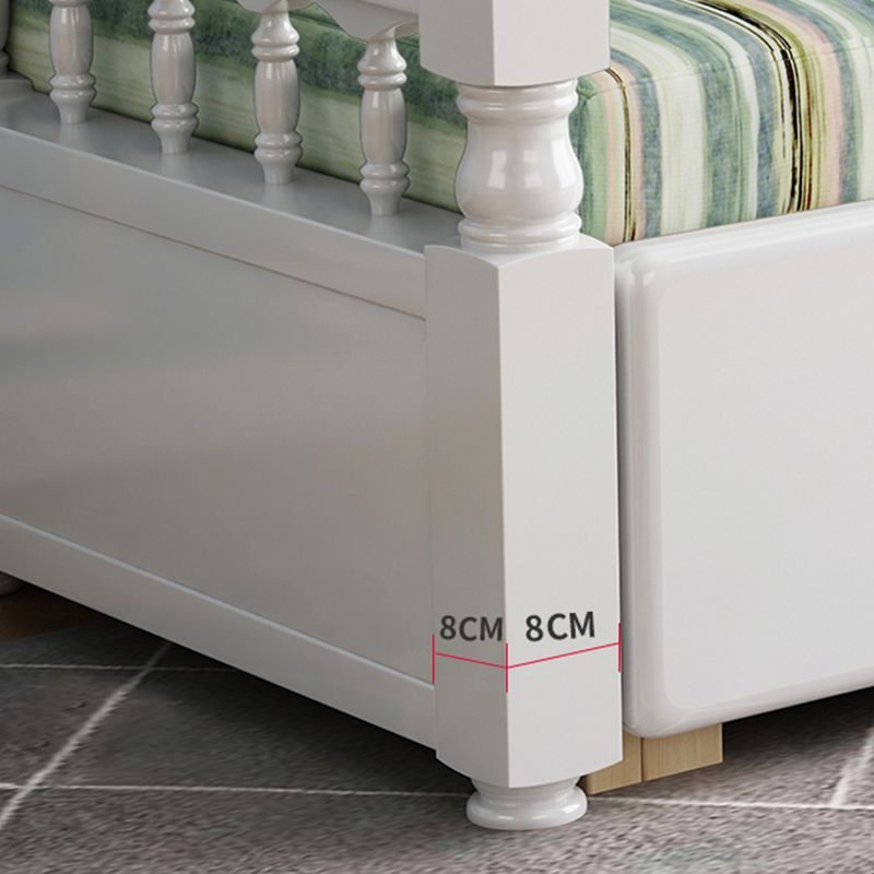 Contemporary Foldable Sleeper Sofa Green Linen Sofa Bed with Upholstered