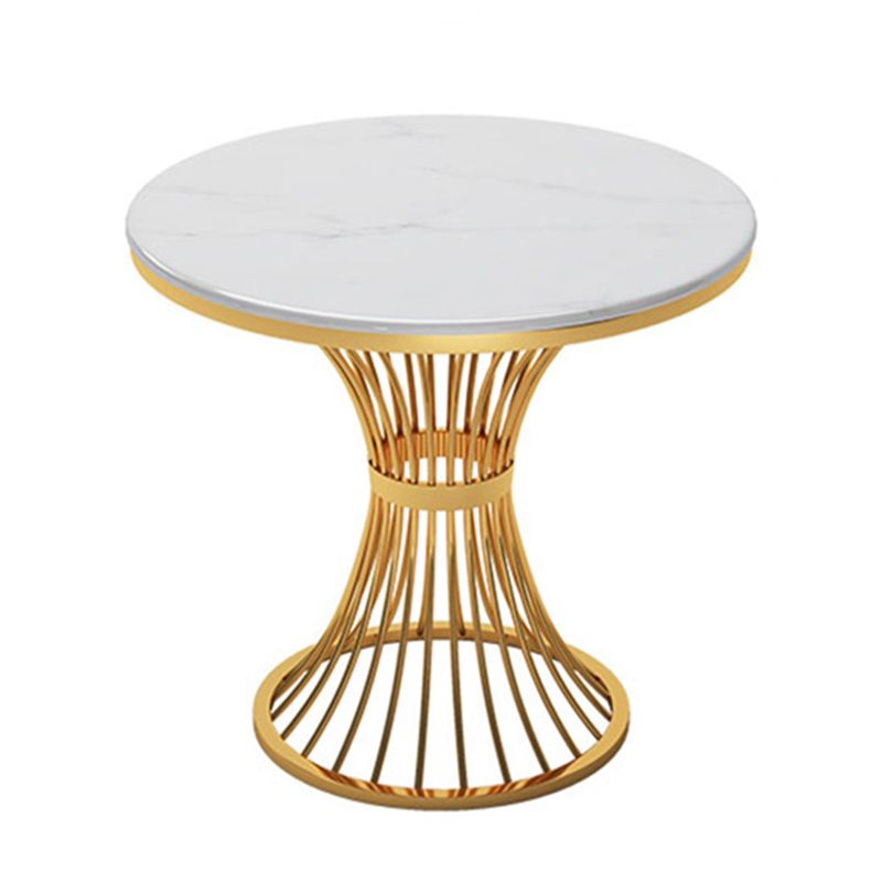 Mesa de comedor de piedra Mesa de comedor tradicional de lujo con base de pedestal