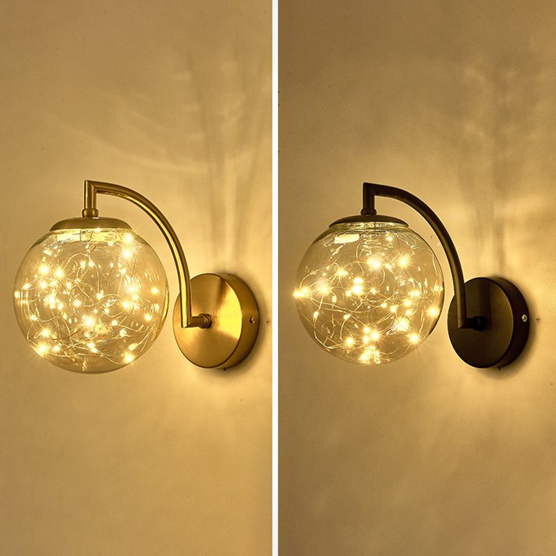Light Luxury Metal Wall Light Nordic Style Led Wall Lamp for Living Room
