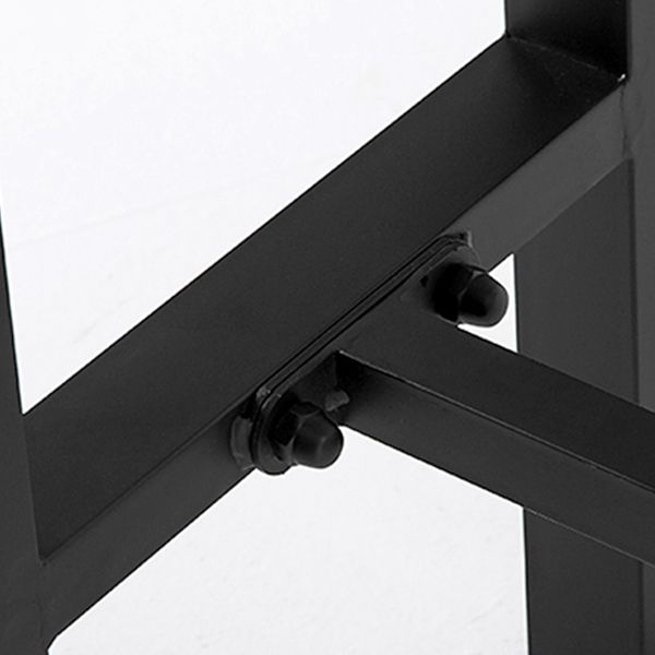 Solid Wood Bistro Bar Table Rectangle Industrial Bar Table for Dining Room