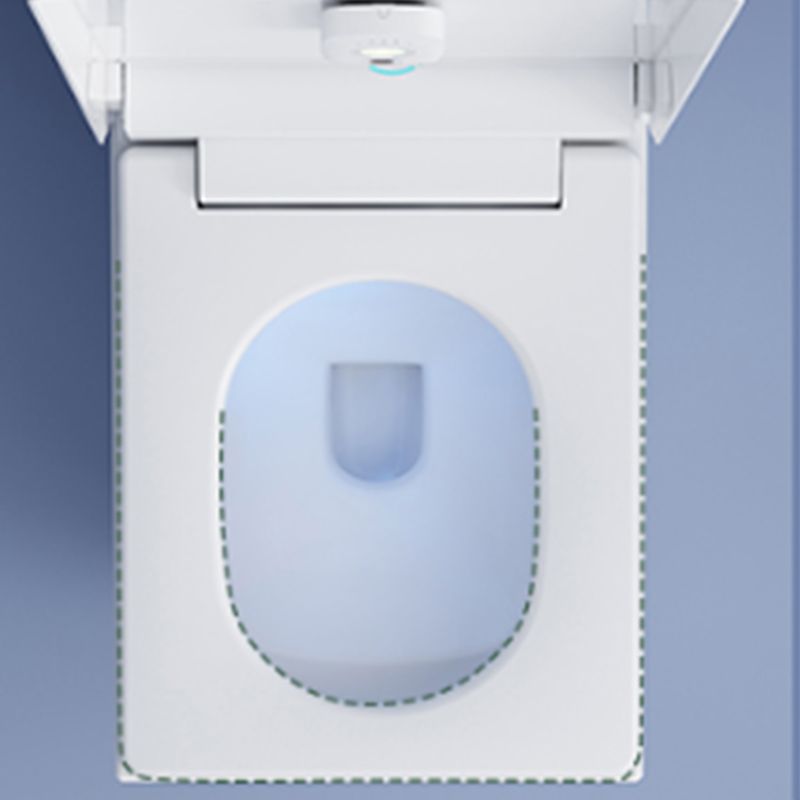 Modern Ceramic Flush Toilet 1 Piece White Toilet Bowl for Bathroom
