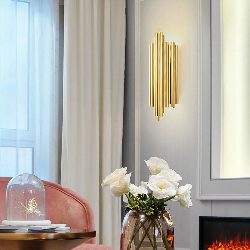 Contemporary Metal 1-Light Wall Mount Lamp Linear Wall Sconce for Bedroom