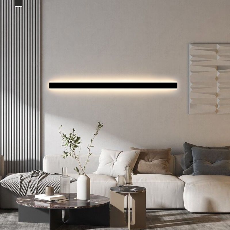 Linearer Schatten Metall Wandleuchten moderner Stil 1 Lichtwandmontage Licht