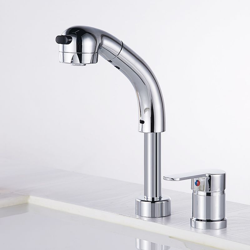 Vessel Sink Bathroom Faucet High-Arc Swivel Spout 2 Hole Faucets