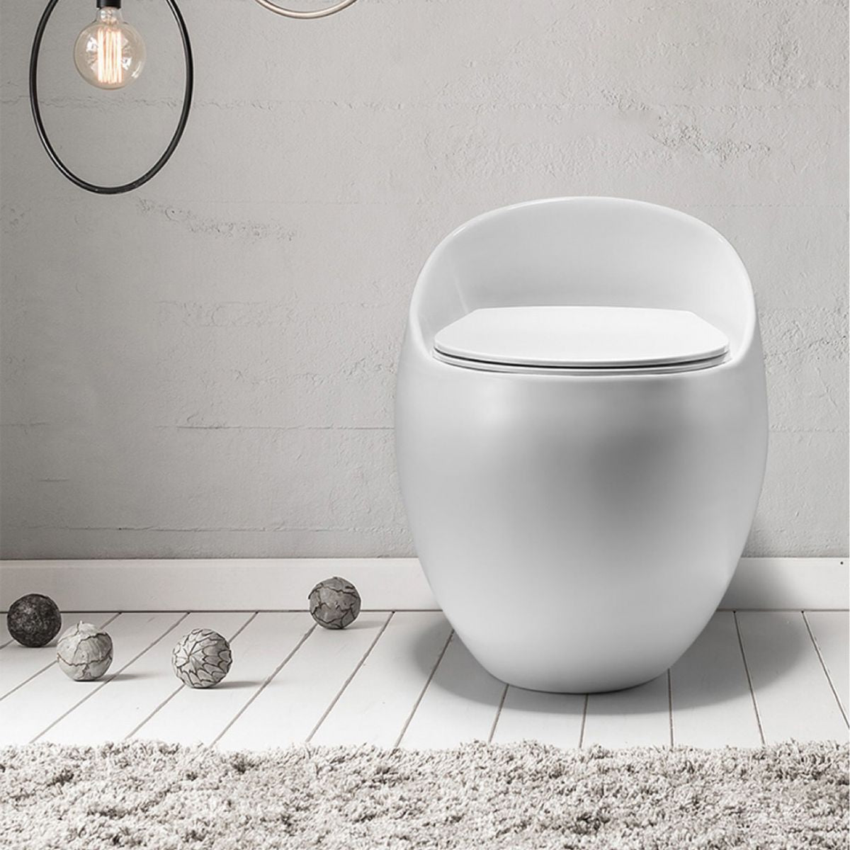 Modern UF Siphon Jet Toilet Bowl Floor Mount Flush Toilet with Toilet Seat