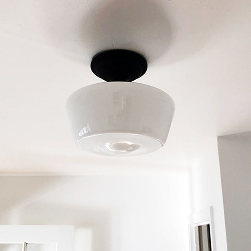 Hallway Glass Flush Mount Light Fixture Traditional Flush Light Fixture