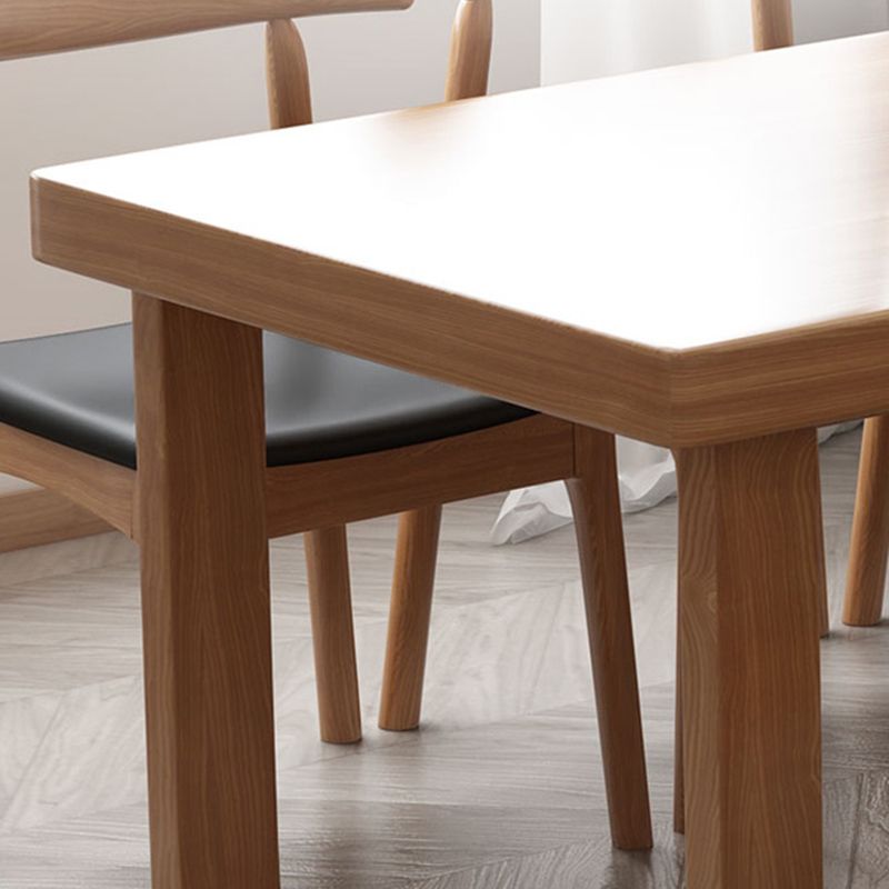 Industrial Rectangle Wood Dining Table 1/2/7 Pieces Dining Set for Kitchen