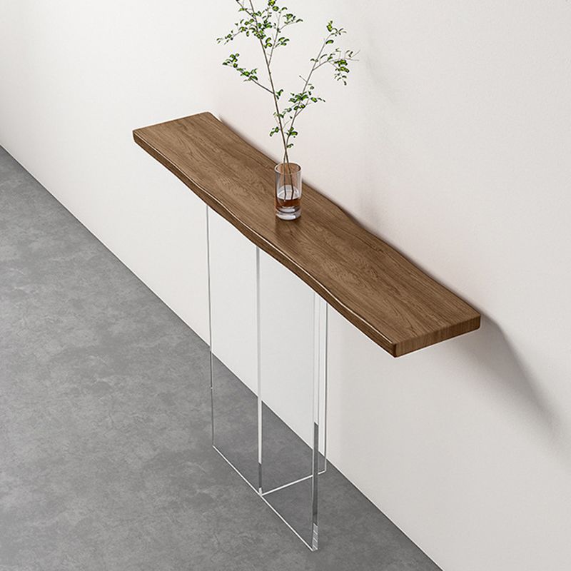 Contemporary Acrylic Console Table 11.8" W Rectangle End Table