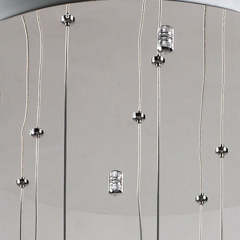 Glass Globe Pendant Light in Modern Creative Style Wrought Iron Hanging Lamp for Commercial Place