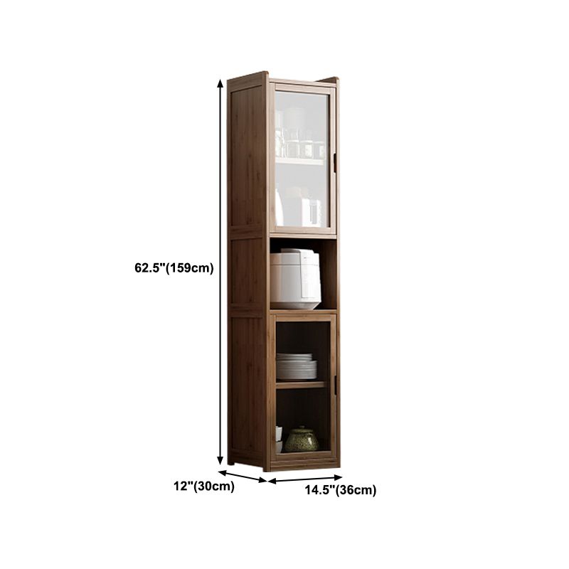 Scandinavian Style Bookshelf Engineer Wood with Door Bookcase for Office